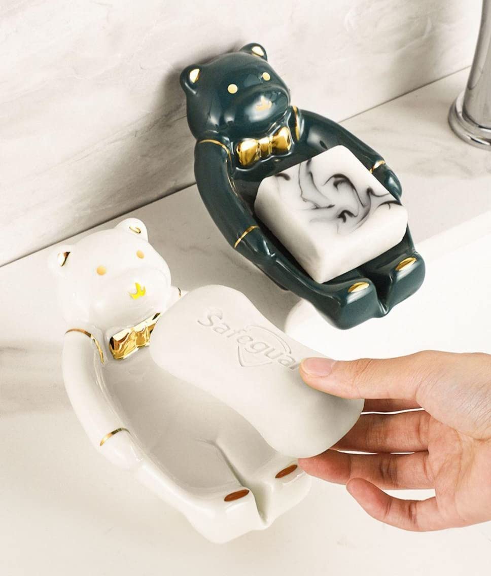 Amazon｜Handsome man's石鹸置き ソープディッシュ 陶器 石鹸ケース